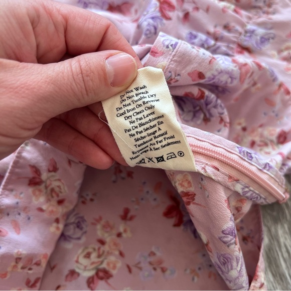 Nwt Loveshackfancy‎ sansom blouse warm taupe sienna 100% silk - Picture 8 of 11